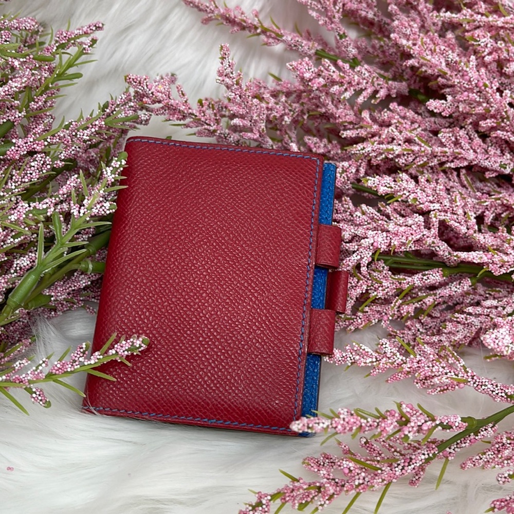 007 Authentic Hermes Card Holder Red Gem